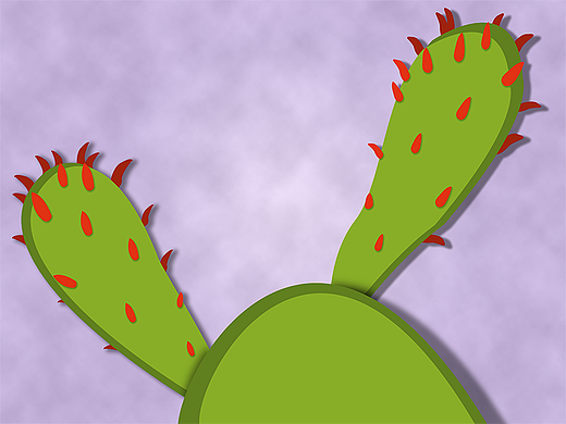 仙人掌 植物插画