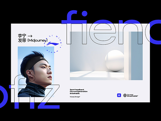 李宁发带详情页X AI模特