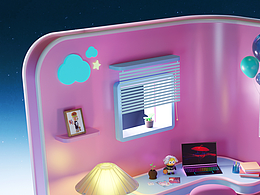 IKUN單間 ‖ Blender建模渲染練習(xí)，時長兩年半