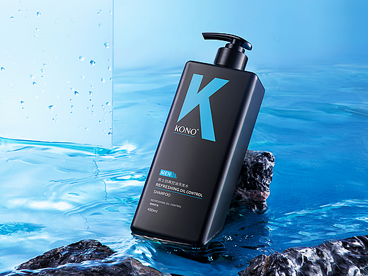 场景摄影 | 男士劲爽控油洗发水