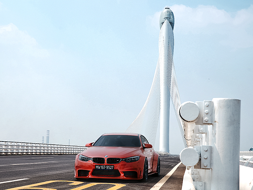 滨海湾大桥 HDRI Backplates - BMW M4 Wide Body