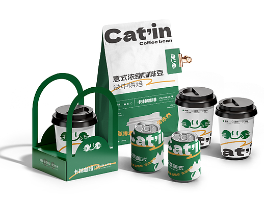 卡林咖啡catin cafe饮品策略视觉设计（个人主页-ZNjcwNDk0MTI=） - 品牌 - 站酷设计师AWESOMEWASHER原创素材 - 站酷ZCOOL