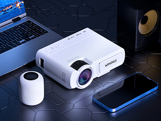 投影儀作品渲染（個人主頁-ZNjc0MDM4NTI=） - 電子產(chǎn)品 - 站酷設計師圖片渲染接單原創(chuàng)素材 - 站酷ZCOOL