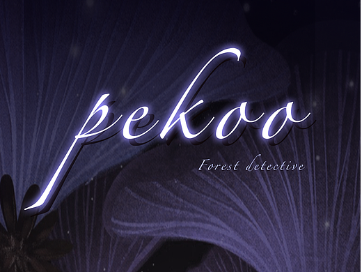 pekoo森林侦探学院邀请函——盲盒潮玩IP形象