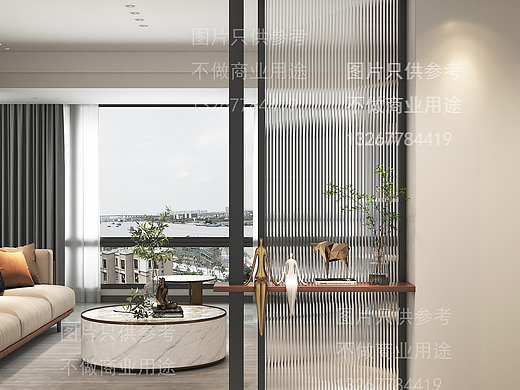 3dmax家装屏风隔断建模与渲染作品效果图（家具家居）