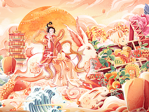 月满中秋 —— 中秋插画礼盒