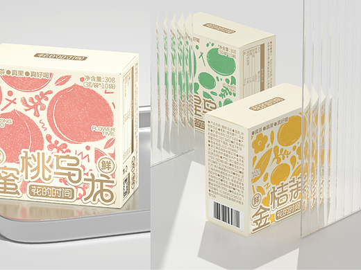 尚智×花的时间｜新中式茶饮｜饮品包装｜食品包装设计
