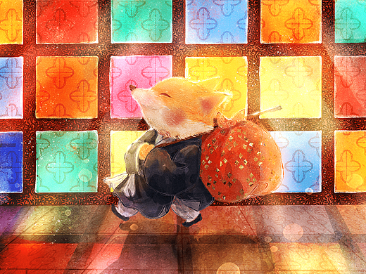 iPad 岩彩 经过的玻璃窗（个人主页-ZNjc3NDc0NDg=） - 绘本 - 站酷设计师与君山见原创素材 - 站酷ZCOOL