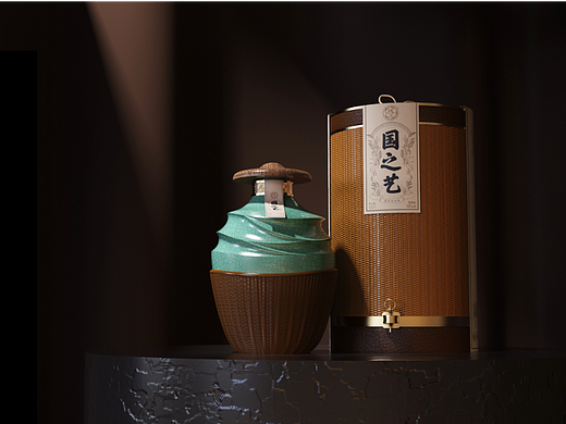 国之系列   酒包装设计渲染
