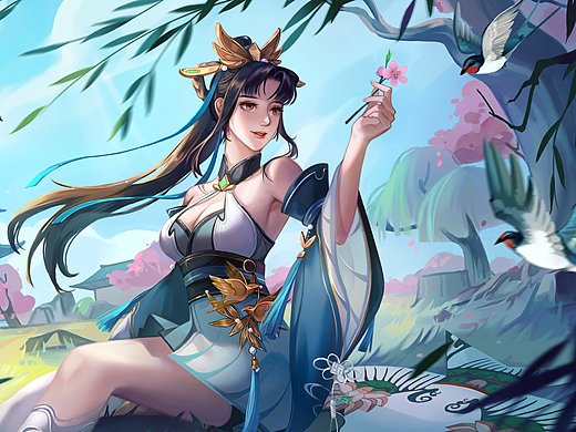 三国杀【一将成名-国潮典韵】张嫙——衔春鸢