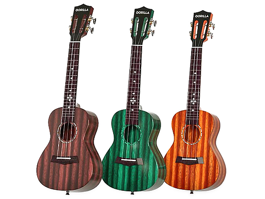 尤克里里 吉他乐器C4D渲染动画