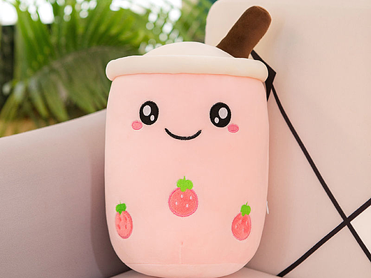 可爱奶茶杯抱枕