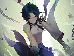 原神【魈】同人插畫(huà)