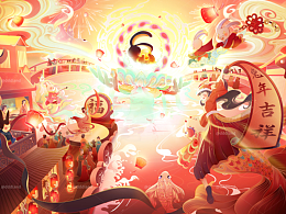 兔年元宵節(jié)-新國風(fēng)大場景KV