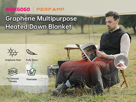 石墨烯科技丨多功能羽绒毯丨众筹INDIEGOGO平台