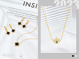 首饰珠宝拍摄 简约氛围感白色杂志珠宝场景拍摄