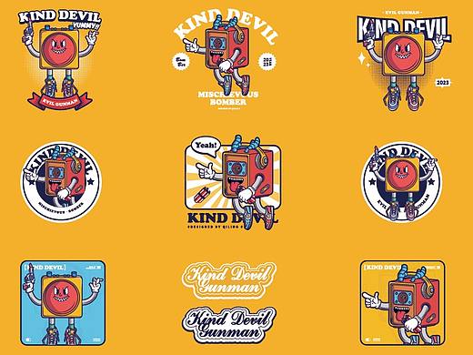 KIND DEVIL | 邪恶炸弹客 可爱的拟人矢量插画练习