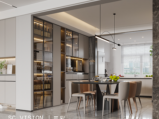 现代家装客餐厅