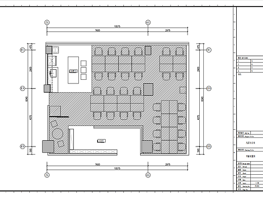 一组办公室施工图案例分享