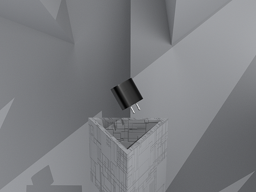 充电头渲染视频电商主图视频