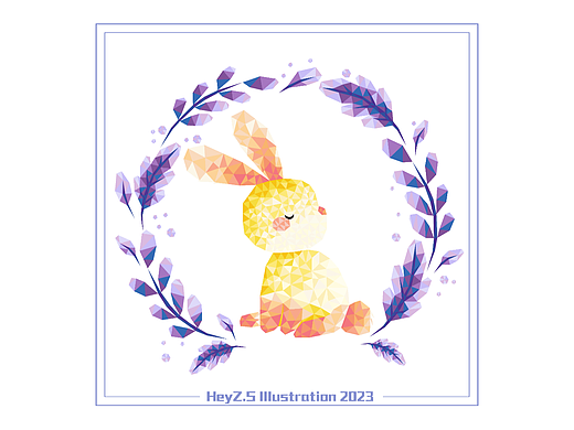 lowploy风格的兔子