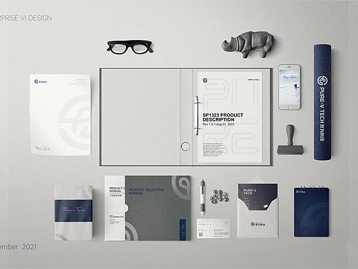 企业VI设计｜ PUREV 科技公司品牌VI设计