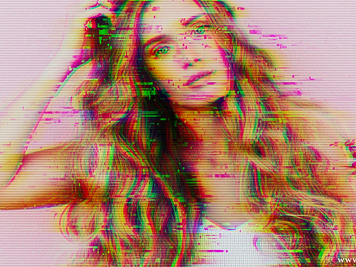 彩色信号故障效果Ps动作