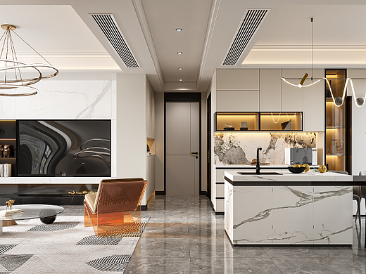 现代轻奢风装修，打造高级感住宅空间！