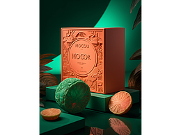 輕奢風月餅盒包裝設計