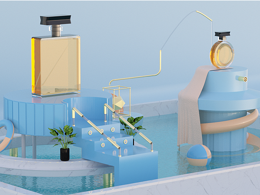 C4D電商場(chǎng)景練習(xí)1（OC）（個(gè)人主頁(yè)-ZNTkxNzQ1MDQ=） - 場(chǎng)景 - 站酷設(shè)計(jì)師殤世原創(chuàng)素材 - 站酷ZCOOL