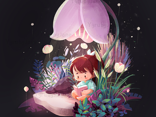 儿童插画 郁金香🌷（个人主页-ZNTk3MDE0MTY=） - 儿童插画 - 站酷设计师Yyrubyjane原创素材 - 站酷ZCOOL