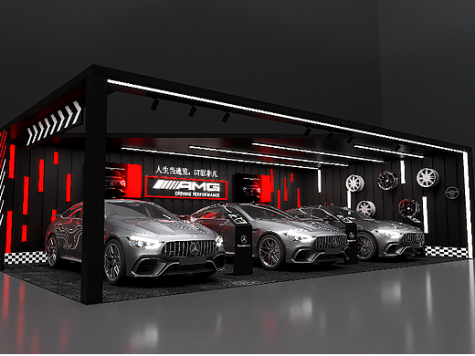 奔驰销售中心-布置（个人主页-ZNjUwNDQwNjg=） - 其他三维 - 站酷设计师小积原创素材 - 站酷ZCOOL