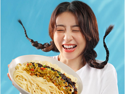 CC食摄&淳百味拌面家族人物海报摄影