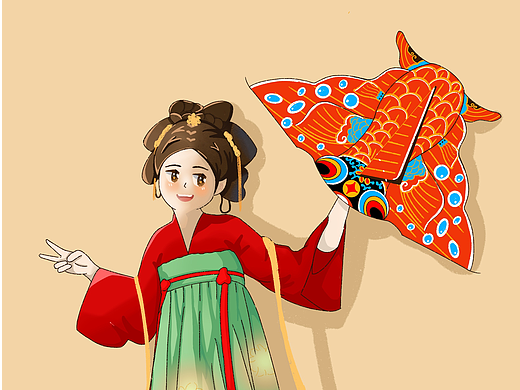 汉服手绘
