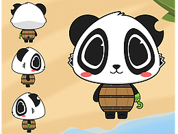 熊猫桶桶_角色结构分割图