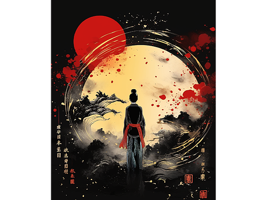 AI中國水墨風(fēng)（個人主頁-ZNjU3OTI3NjA=） - AI作品 - 站酷設(shè)計師限定的有效期原創(chuàng)素材 - 站酷ZCOOL