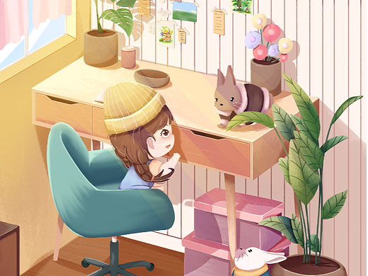 室内场景（个人主页-ZNjYwOTUyODA=） - 儿童插画 - 站酷设计师冬简夏繁原创素材 - 站酷ZCOOL