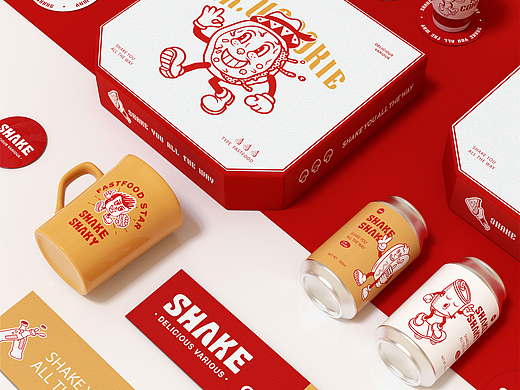 SHAKY SHAKE 美式汉堡快餐品牌全案设计