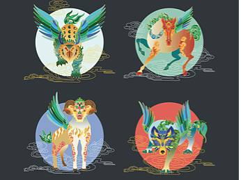 翼·图腾——蒙古翼兽文创设计