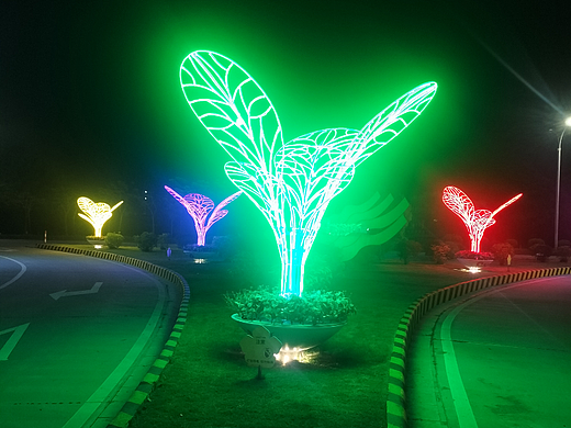节点路口灯光小品灯,造型景观灯设计世博光电厂家