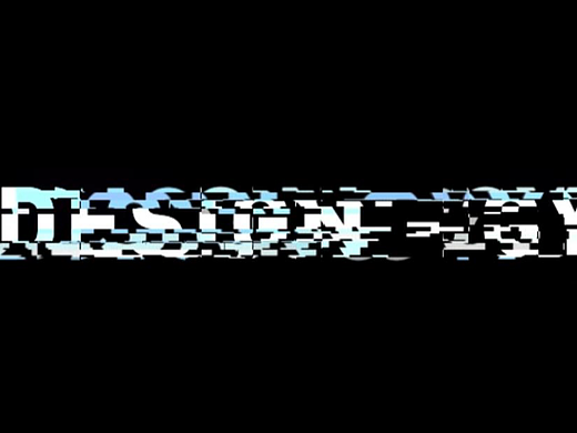 立体故障风文字特效