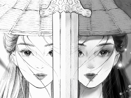 【古风插画】遇剑