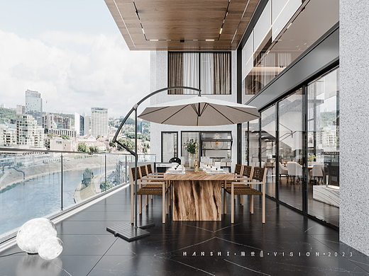 现代轻奢别墅一瀚世表现