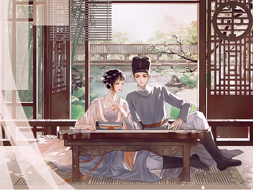 清平乐（个人主页-ZNjEwOTAyODA=） - 艺术插画 - 站酷设计师惊盏三灯米原创素材 - 站酷ZCOOL