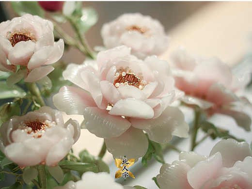 料器花——仿真盆景摆件