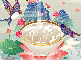 燕窝插画丨包装插画丨国风插画