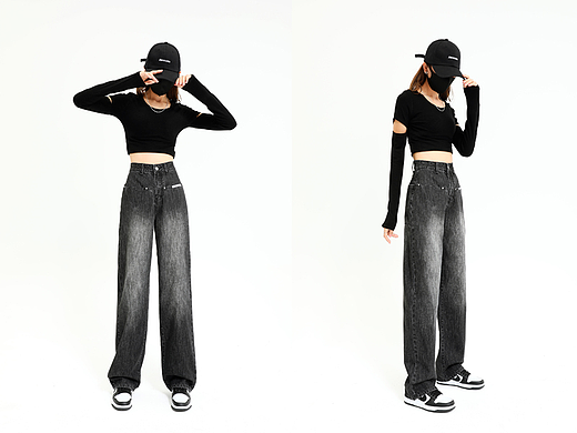 無影棚L(fēng)OOKBOOK女裝褲裝牛仔服裝拍攝（個人主頁-ZNjE4MTUwMjg=） - 人像攝影 - 站酷設(shè)計師ASONE_VISION原創(chuàng)素材 - 站酷ZCOOL