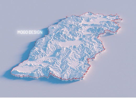 山西可视化地形图