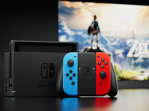 游戏手柄产品渲染练习:Switch & Xbox Series X