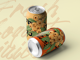 彩色木刻版畫水果插畫包裝